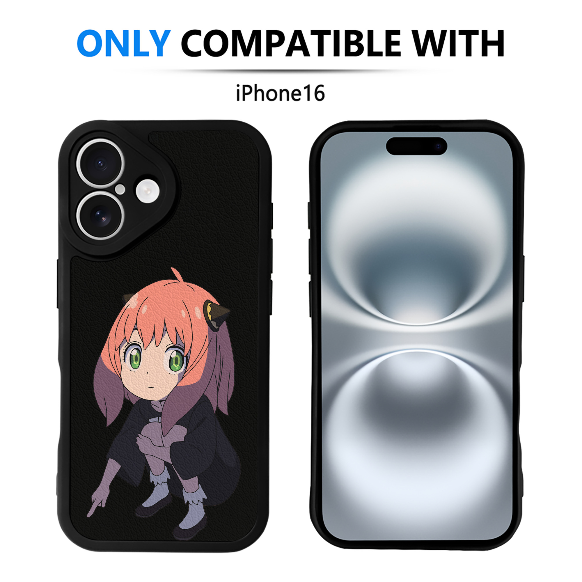 （画像用） SPY×FAMILY间谍家家酒 【iPhone 16シリーズ対応】シリコンスマホケース（レザー調） 材質：シリコン